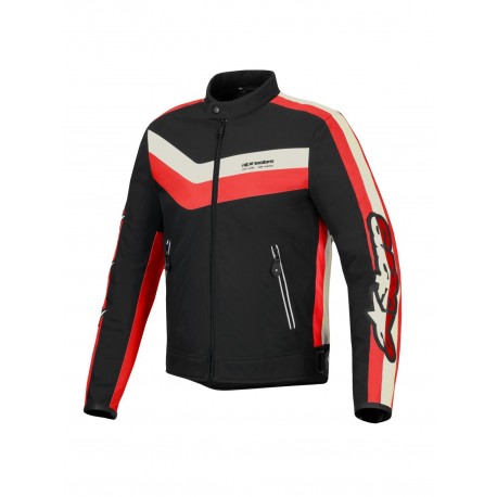 bunda T-DYNO WATER RESISTANT, ALPINESTARS (černá/červená/béžová) 2025