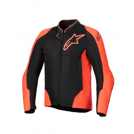 bunda VIPER AIR V4, ALPINESTARS (červená fluo/černá) 2025