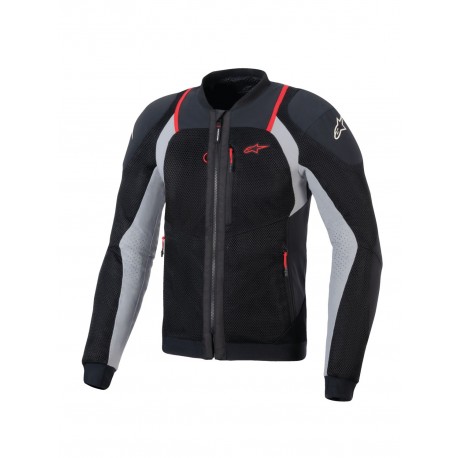 bunda TROOP-AIR PRO, ALPINESTARS (černá/světle šedá/červená) 2025
