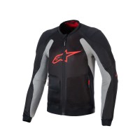 bunda TROOP-AIR, ALPINESTARS (černá/světle šedá/červená) 2025