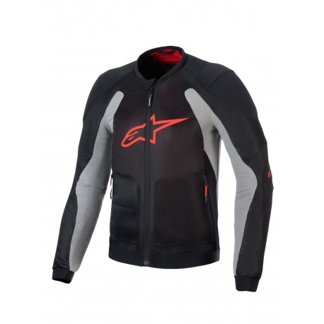 bunda TROOP-AIR, ALPINESTARS (černá/světle šedá/červená) 2025