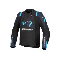 bunda T-STUNT AIR, ALPINESTARS (černá/modrá/světle modrá) 2025