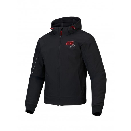 bunda RADIUM TECH HOODIE MM93 kolekce, ALPINESTARS (černá/červená/šedá) 2025
