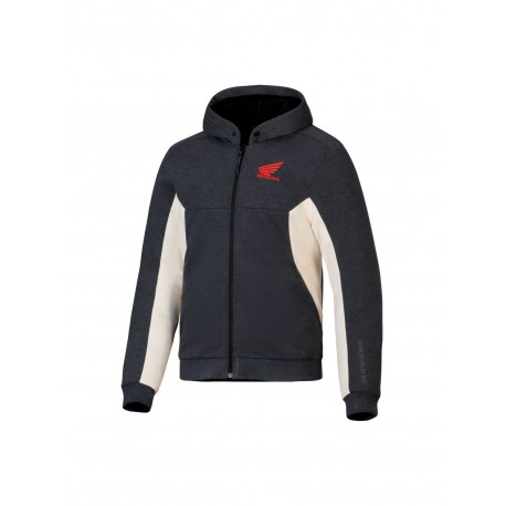 bunda CHROME V3 SPORT HOODIE HONDA kolekce, ALPINESTARS (tmavě šedá/krémová/červená) 2025