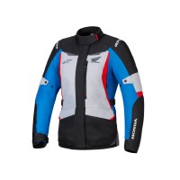 bunda STELLA ST-1 WATERPROOF HONDA kolekce, ALPINESTARS, dámská (šedá/modrá/černá/červená) 2025