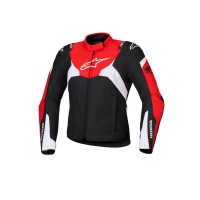 bunda STELLA T-JAWS V4 WATERPROOF HONDA kolekce, ALPINESTARS, dámská (černá/červená/bílá) 2025