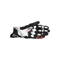 rukavice GP PLUS R V3, ALPINESTARS (černá/bílá/červená fluo) 2025