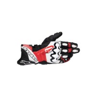rukavice GP PLUS R V3, ALPINESTARS (černá/bílá/červená) 2025
