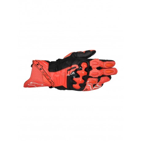 rukavice GP PLUS R V3, ALPINESTARS (červená/červená fluo/černá) 2025