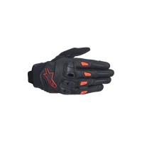rukavice SP X 7, ALPINESTARS (černá/tmavě červená/červená) 2025