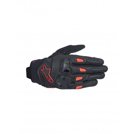 rukavice SP X 7, ALPINESTARS (černá/tmavě červená/červená) 2025