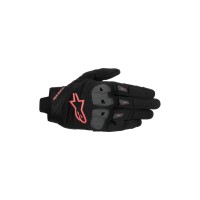 rukavice SP X 1, ALPINESTARS (černá/červená fluo) 2025