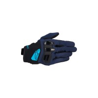 rukavice CHROME V2, ALPINESTARS (černá/modrá/světle modrá) 2025