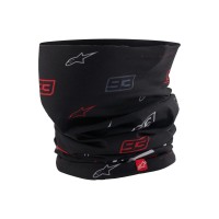 nákrčník MM93 kolekce, ALPINESTARS (černá/šedá/červená) 2025