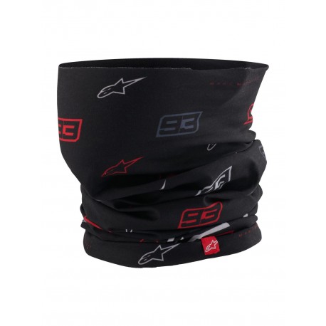 nákrčník MM93 kolekce, ALPINESTARS (černá/šedá/červená) 2025