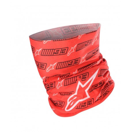 nákrčník MM93 kolekce, ALPINESTARS (červená/černá/bílá) 2025