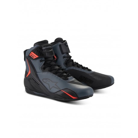 boty FASTER-4, ALPINESTARS (černá/šedá/červená fluo) 2025