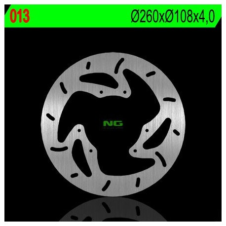 NG přední brzdový kotouč GAS GAS HALLEY 125/450 '08-09, RIEJU MARATHON 125 '08-18, MRT/MRX/SMX 50/125 (260x108x4MM) (6X7.5MM)