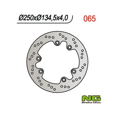 NG zadní brzdový kotouč SUZUKI DR 600/650/750/800 (250x134,5x4)