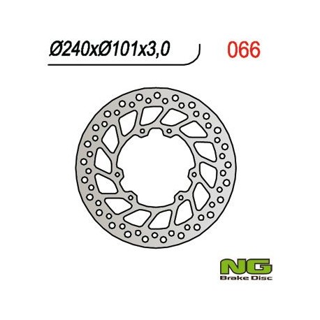 Přední brzdový kotouč HONDA CR 125/250, CRF 250/450 '02-'14 (240X101X3), NG