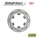 NG zadní brzdový kotouč KAWASAKI KLR 650 '90-'07, KLE 500 '91-'07 (230X120X5) (6X10,5MM)