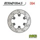NG zadní brzdový kotouč KAWASAKI KLX 250/650,KX, KLX 250R '93-'98, KLX 650R '93-'03, KLX 300 '93-'97 (230X100X4,5)