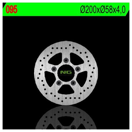 NG zadní brzdový kotouč KYMCO 125/150/200 (200X58X4) (5X10,5MM)