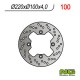 NG zadní brzdový kotouč KAWASAKI ZX 6R '98-'07, ZX10R, ER6F/N, KLE 650VERSYS 07-14 (220X100X4,0MM) (4X10,5MM)