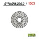 Přední brzdový kotouč SUZUKI LTZ 250/400, LTA 400/500, LTF 400/500 (170 x48x3)(3x10,50mm), NG