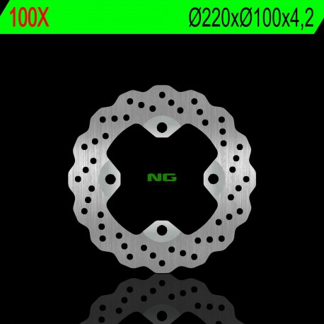 NG zadní brzdový kotouč KAWASAKI ER 6F/N 06-17, ZX 6R 02-17, KLE 650 07-14, Z 750 03-06, ZX 9R 98-03, ZX 10R 104-10 (220X100X4,2