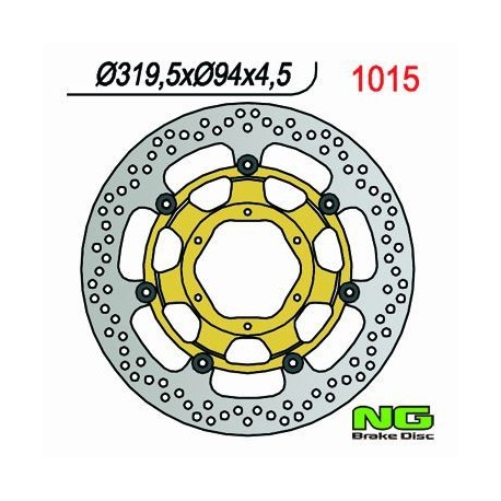 Přední brzdový kotouč HONDA CBR 1000 RR '06-'07, VTR 1000 SP1/SP2 '00-'04 (320X94X4,5MM) (6X6,5MM) plovoucí, NG