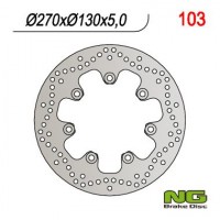 Přední brzdový kotouč KAWASAKI EN 500 '90-'93 (270X130X5) (7X10,5MM), NG