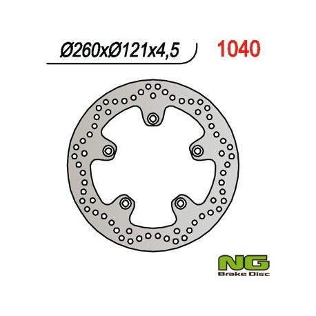 Přední brzdový kotouč SUZUKI AN 250/400/650 BURGMAN 03-18 (260X121X4,5), NG