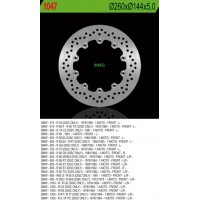 Přední brzdový kotouč BMW R45/60/65/75/80/90/100 (260X144X5) 10 montážních děr, NG
