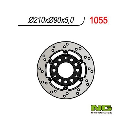 NG zadní brzdový kotouč SUZUKI BURGMAN 400 '03-'04, AN 250 '03-'06 (plovoucí) (210X60,2X5)
