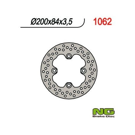 Přední brzdový kotouč KAWASAKI KVF 650/700/750 (200x84x3,5)(4X10,5MM), NG