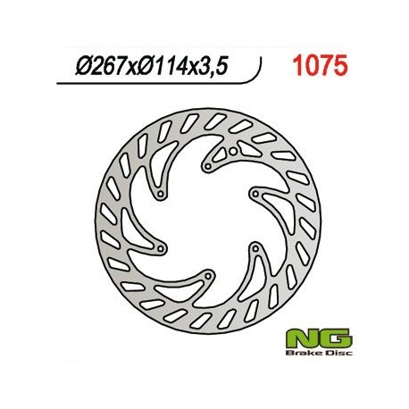 Přední brzdový kotouč CPI 50 SUPERMOTO '05-'08 (ŚR. 267MM) (267X-X3,5)(6X6,5MM), NG