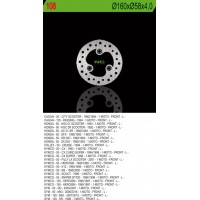 Přední brzdový kotouč CAGIVA/HONDA/KYMCO/SYM (160X58X4) (3X10,5MM), NG