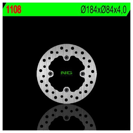 NG zadní brzdový kotouč KAWASAKI KX 80 '84-'99 (184X84X4) (4X6,5MM)