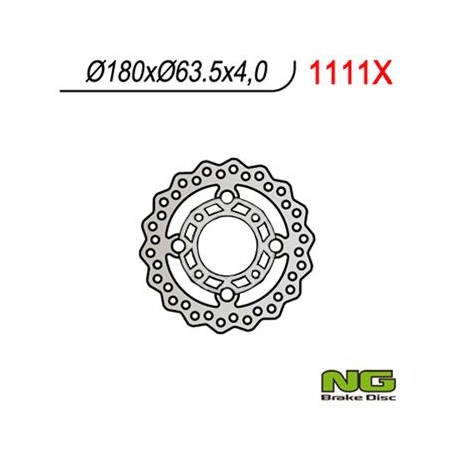 Přední brzdový kotouč KTM QUAD 450/505/525 (180X63,5X4) WAVE, NG
