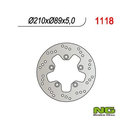 NG zadní brzdový kotouč SUZUKI AN 400 '05-'19 AN 250 BURGMAN '07-'08 (210X89X5) (5X10,5MM)