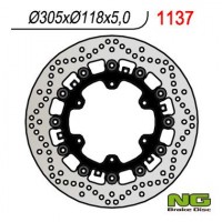 Přední brzdový kotouč BMW K1100LT/RS '89-00, R1100GS/R '93-94, R1100R/RT/RS '92-01 (305x118x5MM) (6X9,0MM) plovoucí, NG