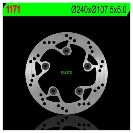 NG zadní brzdový kotouč KTM DUKE 690/790/890 '08-'22, SUPERMOTO 950/990 '05-'08, SUPERDUKE 690/950/990 (240X107,5X5) (5X8,5MM)