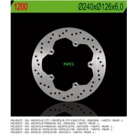 NG zadní brzdový kotouč PEUGEOT 250/400/500 (240X126X60) (5X6,5MM)