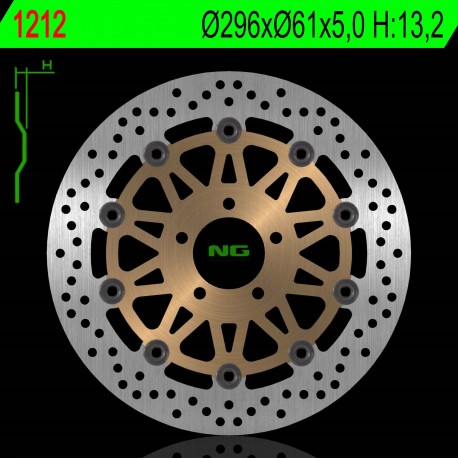NG přední brzdový kotouč KAWASAKI ZX9R '98-'99 (296X61X5MM) (5X10,5MM)