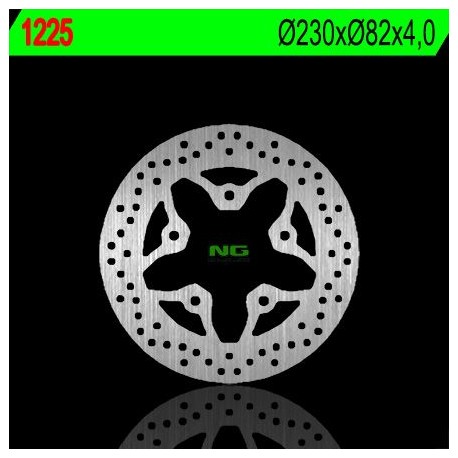 NG zadní brzdový kotouč KAWASAKI ZXR 750 '91-'95, ZX 7R '96-'99, ZX 9R '94-'97, GTR 1000 '86-'93, ZR 1100 '96-'98 (230X82X4)