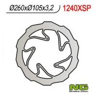 NG přední brzdový kotouč BMW G 450X '08-'11 (260X105X3,2) WAVE (5X6,00MM)
