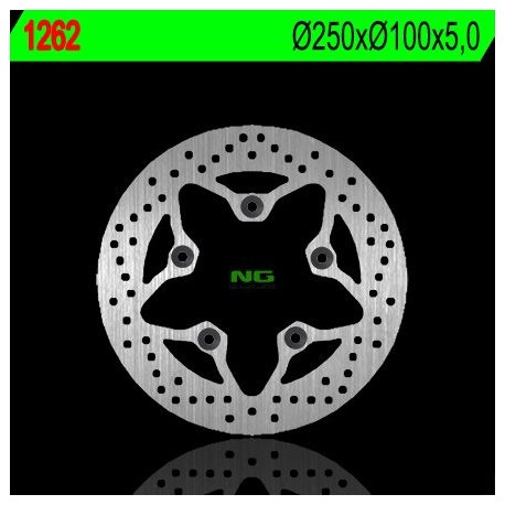 NG zadní brzdový kotouč KAWASAKI ZRX 1100/1200 '99-'06, ZZR 1200 '02-'05 (220X100X5) (5X10,5MM)