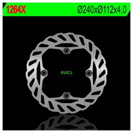 NG zadní brzdový kotouč BETA RR 250/350/400/450/498/500/525, HUSQVARNA 125/250/310/449/450/510 (240X112X4) (4X9,5MM) WAVE