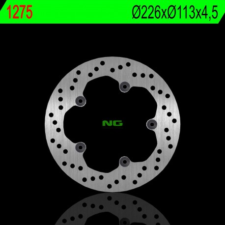 NG zadní brzdový kotouč PEUGEOT GEOPOLIS 125/300/400 (226X113X4,5MM) (5X6,5MM)